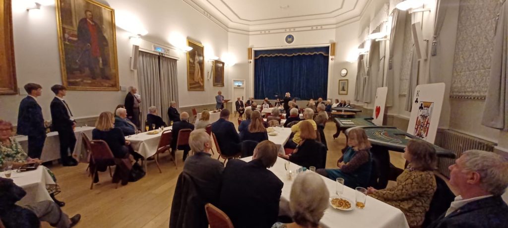 Guests listening to Pat Lake's speech