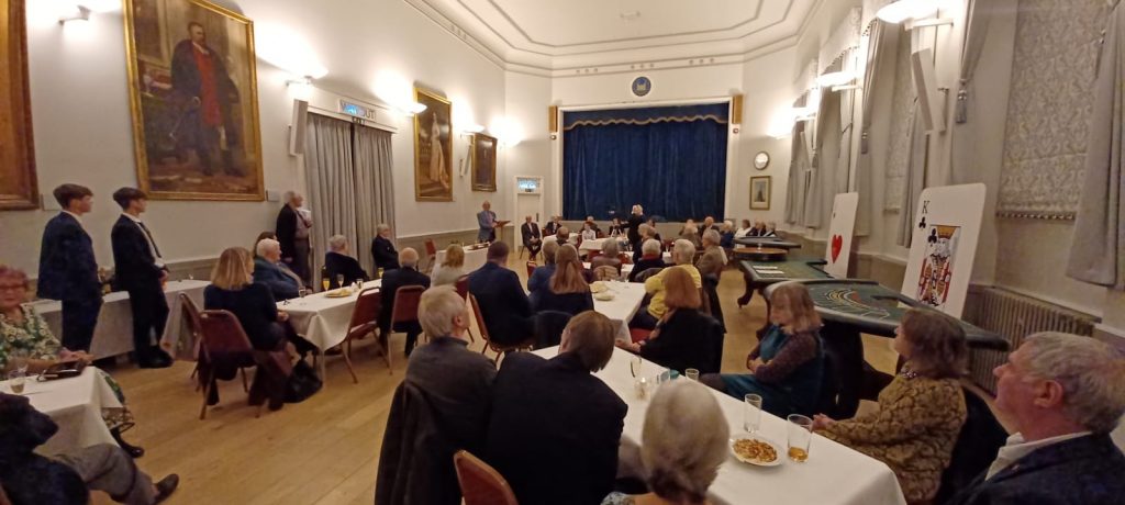 Guests listening to Pat Lake's speech 