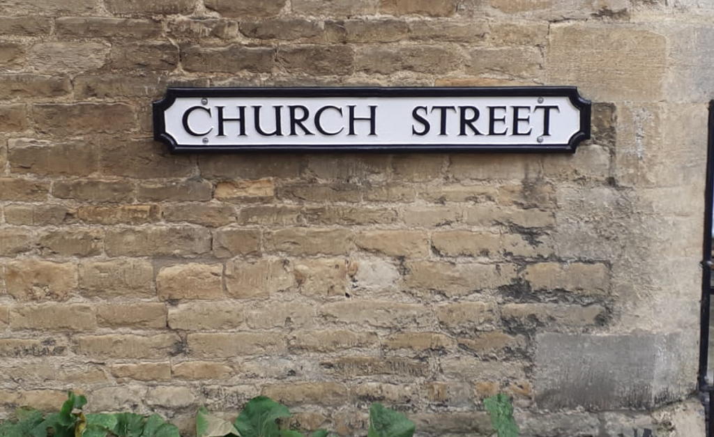 Re painted Church Street Sign 